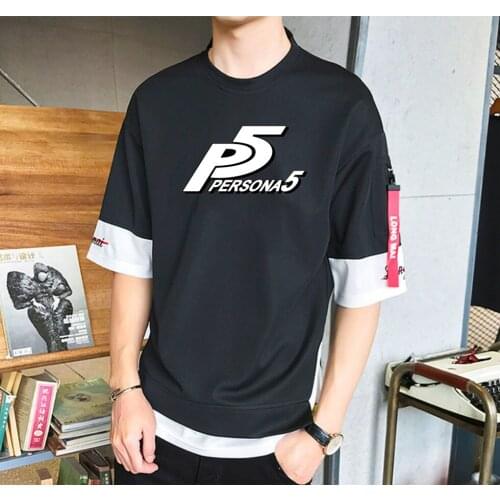 Game Anime Persona5 P5 T-shirt Unisex Manga Streetwear T-shirt Casual Short Sleeve Teenagers Cartoon t Shirt