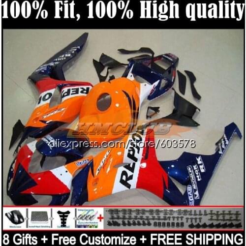 Injection Body For HONDA CBR 1000 RR CC CBR 1000RR 1000CC 49CL.5 CBR1000RR 06 07 CBR1000 RR 2006 2007 OEM Fairing Repsol blue