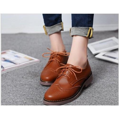 Fashion Genuine Cow Leather Loafers For Women Shoes Soft Penny Shoes Oxford Shoes Women High heels Decoration Handmade Big Size