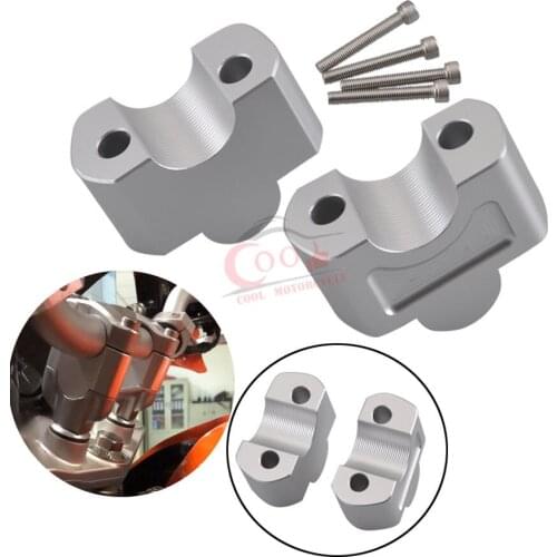 Motorcycle Accessories Front Silver Aluminum Alloy Modified Handlebar Risers Adapters Fits For BMW G310GS G310R 17-2018