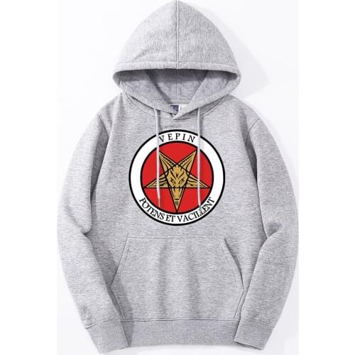 Sigil Of Baphomet Symbol Of Satanism Hoodie Men Winter Autumn Warm Hoody Fashion Casual Hooded Jackets Fitness Fleece Sportswear
