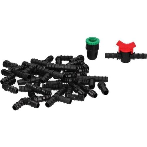 Pvc agriculture tools /Set Drip Irrigation Kit /2 Faucet Adapter Tee Connector Spray Watering Supplies agricultura lead