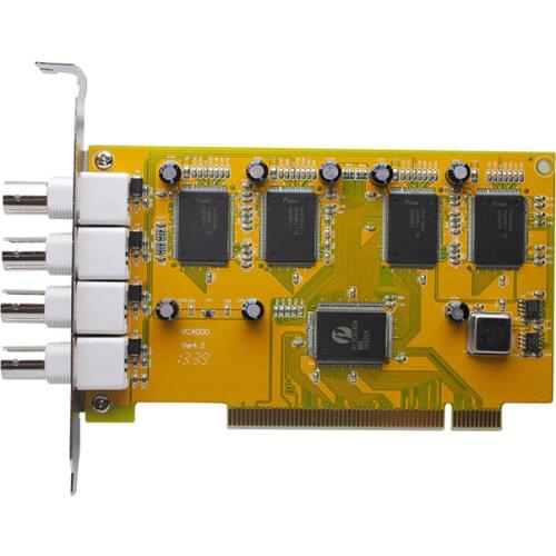 VC4000 Four Channel Video Capture Card 4 Port BNC Development Kit SDK Medical Image Capture Monitor Saa7134HL PI7C8140A Chip