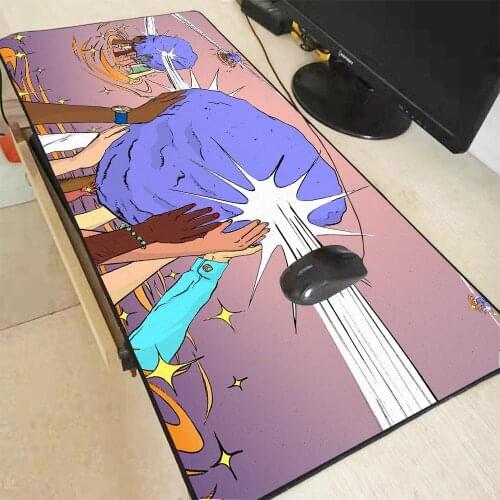XL Moving Comic Mouse HD Printing Computer Player Lock Edge Mouse Pad XXL Keyboard PC Mouse Pad Csgo Pad Office Desktop Pad Csgo