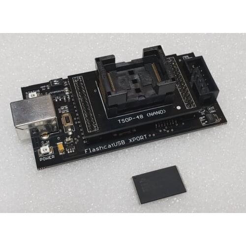 FlashcatUSB Programmer with NOR FLASH Socket Adapter (TSOP48)