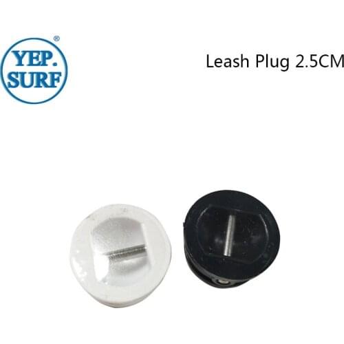 Surfing Leash Plug 10 PC/Lot SUP Board Leash Plug White/Black 2.5CM Surfboard Leash Plug pranchas de