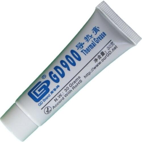 30g Gray Nano GD900 Silver Contained RoHs Thermal Conductivity Grease Paste Silicone HeatSink Compound 4.8W/M-K For CPU