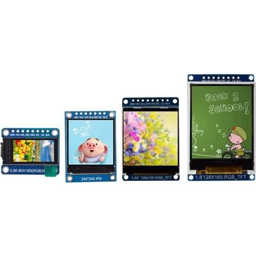 TFT Display 0.96 1.3 1.44 1.8 inch IPS 7P SPI HD 65K Full Color LCD Module ST7735 / ST7789 Drive IC 80*160 240*240 (Not OLED)