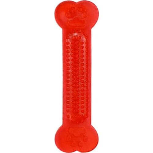 PVC Molar Flat Bone Bite Resistant Dog Toy Chewing Dog Toothbrush Dog Cleaning Teeth Pet Accessories