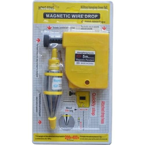 1 PCS Magnetic Plumb Bob 400g 14oz Quick Stabilizing Wire Hammer Line Adjustable flush pin plumb-rite bob setter