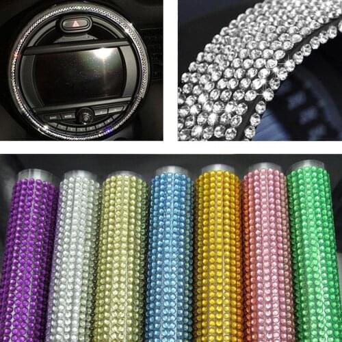 3mm DIY Crystals Rhinestones Car Decor Decal Styling Accessories Mobile/pc Art Diamond Self Adhesive Stickers Decor Decal Tools