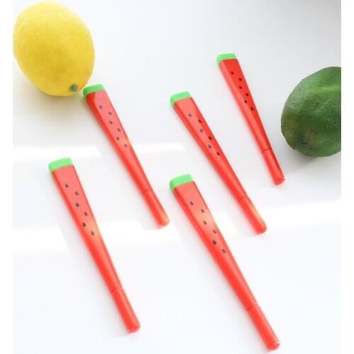 36 pcs/lot Cute gel pen Novelty Watermelon 0.5mm black ink Signature pen office school supplies escolar kids gift canetas