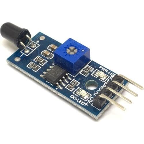 4 Pin IR Flame Detection Sensor Module Fire Detector Infrared Receiver Module for Arduino
