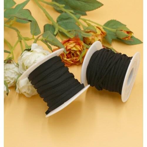 5/10/30M/pack black and white Mouth Mask Elastic Band Mask Rope Rubber Band String Mask Ear Cord Round Elastic Band DIY Craft