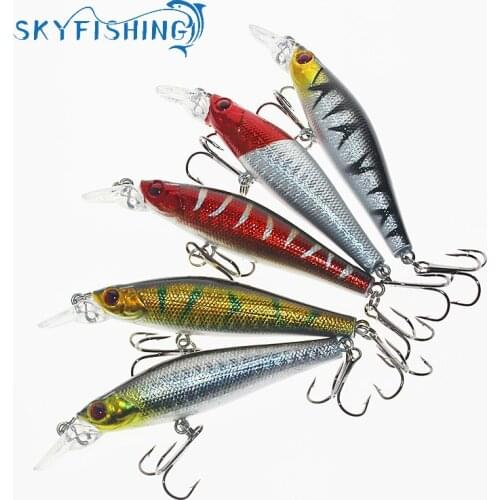 5 pieces/lot 8CM 7.9G Minnow Lure Sea Fishing Tackle Fishing Kit Hard Bait Jig Lure Fishing Lure 6# Hooks Fishing Tackle