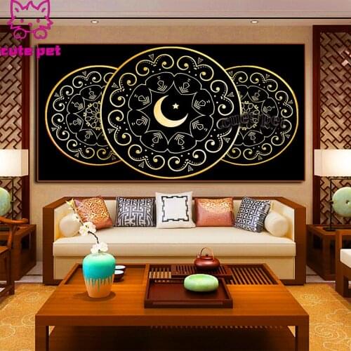 5d diamond painting Islamic Quran diy full square drill diamond embroidery mosaic view DIY rhinestone religion home art large