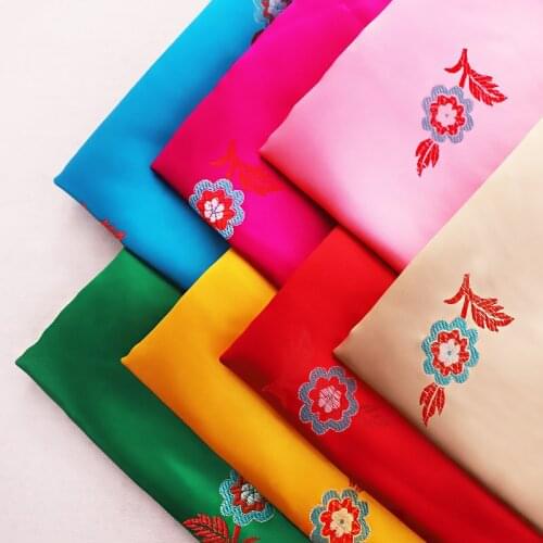 9 pieces of mixed sewing fabrics brocade jacquard pattern designer fabric for cheongsam and kimono patchwork material