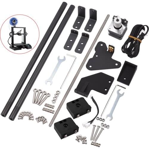 3D Printer Accessories Ender-3 Dual Z Axis Leading Screw Rod Upgrade Kit & Supporting Rod Set Pull Rod Kit for Creality Ender-3