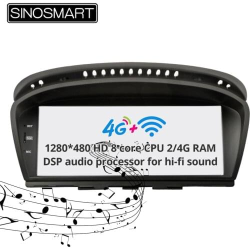 Sinosmart IPS screen car gps multimedia radio navigation player for BMW E60/3 Series /5 Series 2004-2010 with NBT/CIC/CCC system
