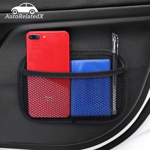 Car Organizer Storage Bag Auto Paste Net Pocket Phone Holder For Bmw M3 M5 E46 E39 E36 E90 E60 F30 E30 E34 E53 F20 E87 X3 X5