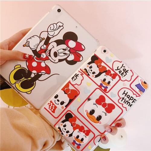 Disney Mickey Minnie Cover for IPad 10.2 2019 Case for IPad Mini 1 2 3 Case for 9.7 2017 2018 IPad Air 3 4 5 6 Tablet Soft Funda
