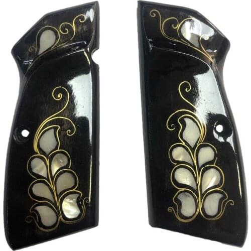 Browning Pearl Inlaid Black Wooden Grip