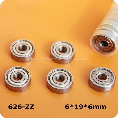 [CM626RS-P0]Free Shipping 10pcs 626-2RS 626RS chrome steel ball bearing 6mm*19mm*6mm inner diameter 6mm