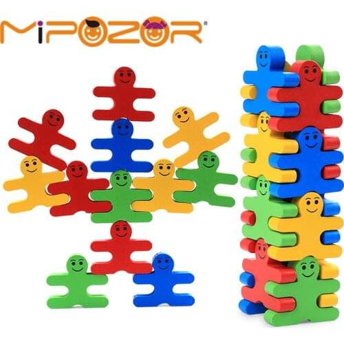 Baby Wooden Toys blocks balance game building block Early Educational brick toys table game toys for children play with friend