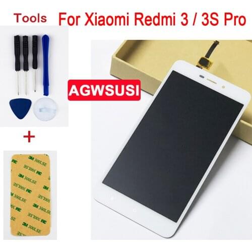 For Xiaomi Hongmi Redmi 3 3S Pro mi3 3x 3s Pro / Prime Touch Screen Digitizer Sensor Glass + LCD Display Monitor Panel Assembly
