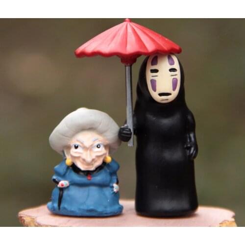 No Face Man Yubaba Model Toy Miyazaki Hayao Spirited Away Resin Action Figure Collectible Doll Toy For Kids Landscape Home Decor
