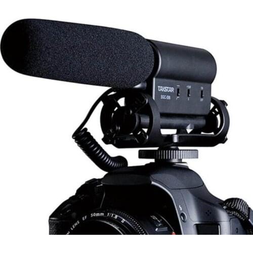 SGC-598 Photography Interview Lecture Conference Shotgun Hotshoe Recording MIC Microphone for DSLR Camera DV Video Camcorder