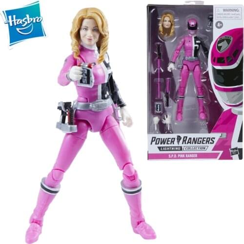 Hasbro Mighty Morphin Power Rangers Lightning Collection S.p.d. Pink Ranger Action Figure Model Toy Gift Age 4+ About 16Cm
