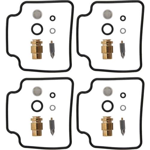 Carburetor Overhaul for Suzuki 4 Sets Carburetor Rebuild Fix Kit Carb Overhaul Seals Fit for Suzuki DR125SE/GSX600F