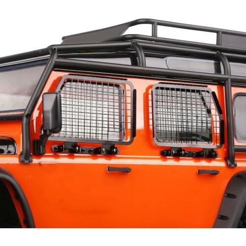 4pcs Metal Foldable Car Window Protective Net For 1/10 Rc Crawler Car Defender Traxxas Trx4 TRX-4 Window Guard Net Guardrai