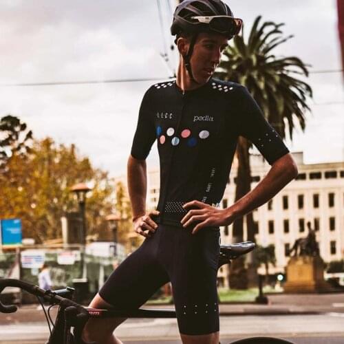 Team Pedla Climba Short Sleeve Jersey 2021 Summer latest cycling clothing suit men Breathable cycle cycles Air mesh blue shirt