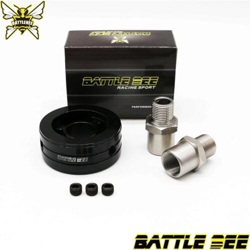 BATTLE BEE Oil-Filter Sandwich Oil temp oil pressure gauge sensor Adapter-plate