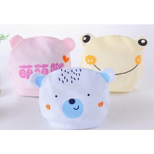 100% Cotton Newborn Breathable Cartoon Elastic Beanies Pattern Hat Photography Prop Cute Baby Cap Fashion Newborn Baby Hat