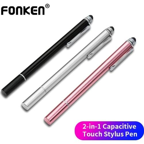 FONKEN Stylus Pen For Phone 2in1 Capacitive Pen Touch Pen Tablet Surface Pen For Drawing Screen Stylus For Samsung Xiaomi Laptop