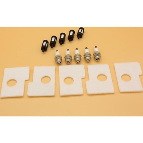 5Pcs AIR FUEL FILTER SPARK PLUG FIT FOR STIHL 017 018 MS170 MS180 MS 170 180 REPL 11301240801 CHAINSAW ENGINE REPLACE PARTS