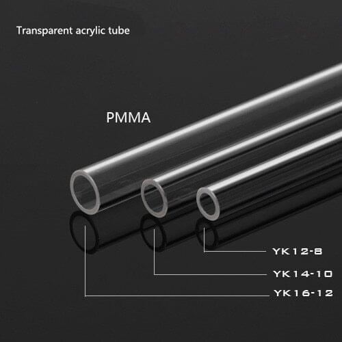 Outer diameter 14 inner diameter 10MM transparent acrylic tube YK14-10 500MM length