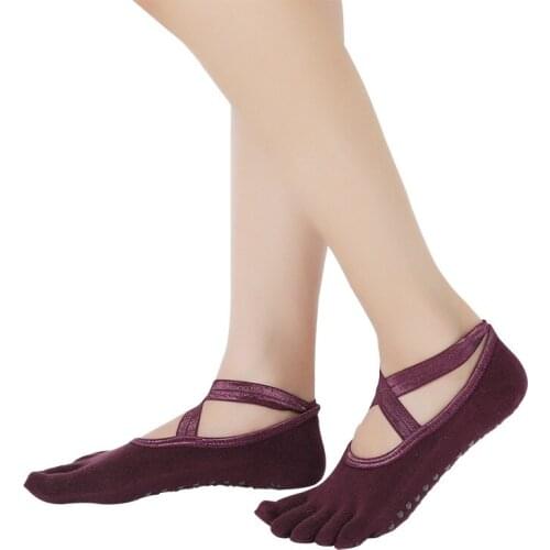 Winter Yoga Socks for Women with Grip & Non Slip Toeless Half Toe Socks for Ballet Pilates Barre Dance