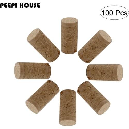 100 Pcs/lot #8 Wine Corks Wine Stoppers with agglomerated cork center and natural cork disk ends- 7/8" x 1 3/4"