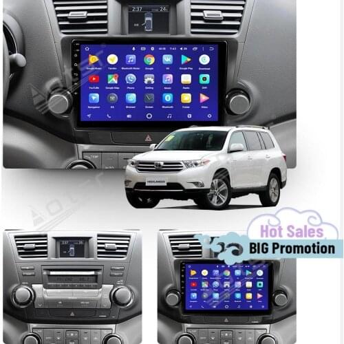 128G Carplay Android 10 Player For Toyota Highlander 2009 2010 2011 2012 2013 GPS Navigation Car Radio Video Receiver Head Unit
