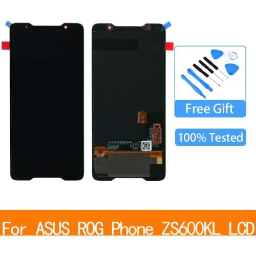 6.0" Amoled screen for Asus ROG phone Zs600kl z01QD LCD Display Touch Screen Digitizer Assembly + Tools Replacement Spare Parts