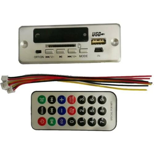 Wireless Bluetooth 5.0 MP3 Decoding Board Module DC 12V SD/TF Card/USB/FM Radio Module Car MP3 Music Player