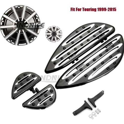 Black Derby timmer covers driver Passenger floorboards For harley 2006-2015 Street Glide FLHX 1999-2015 Road King FLHR