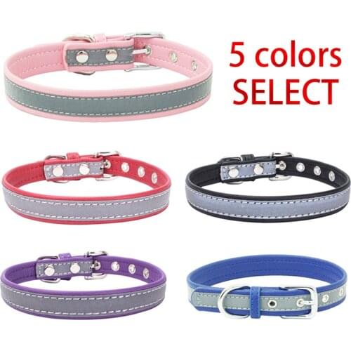Large Durable Personalized Dog Collar PU Leather Padded Pet ID Collars Customized for Small Medium Large Dogs Dropship