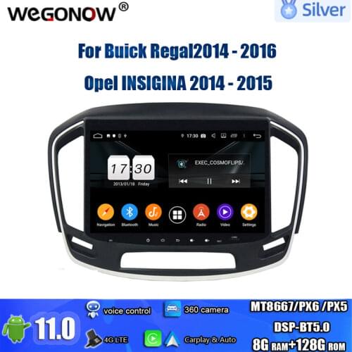 TDA7851 Android 10.0 4GB RAM+64GB For Buick Regal Opel INSIGINA 2014-2016 Car DVD Player GPS Glonass RDS Radio wifi 4G Bluetooth