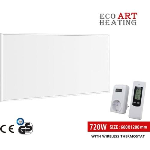 Far Infrared Heater Panel 720W Space Heating with Wireless Temperature Controller Indoor Room Heating