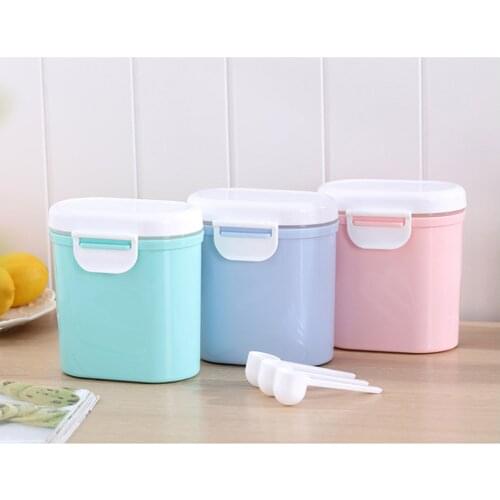 Baby PP High Capacity Milk Powder Storage Box Double Layer Infants Portable Baby Food Container Feeding Box For Newborn Packing